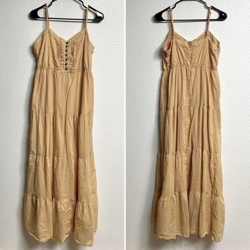 Long Tiered Dress w/ Thin Straps